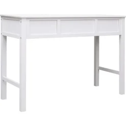 vidaXL Schrijftafel 110x45x76 cm hout wit
