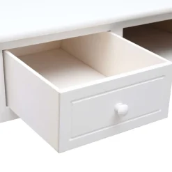 vidaXL Schrijftafel 110x45x76 cm hout wit