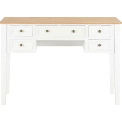 vidaXL Schrijftafel 109,5x45x77,5 cm hout wit