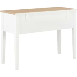 vidaXL Schrijftafel 109,5x45x77,5 cm hout wit