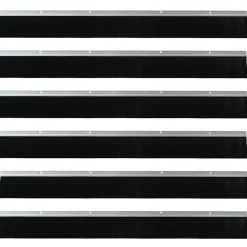vidaXL Schroefbare Deurborstelafsluitingen 6 st zilver 100 cm