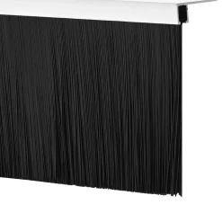 vidaXL Schroefbare Deurborstelafsluitingen 6 st Zilver 100 cm