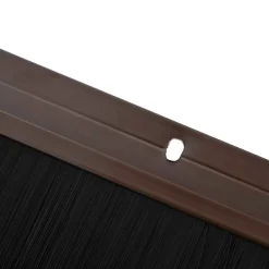 vidaXL Schroefbare Deurborstelafsluitingen 2 st Bruin 100 cm