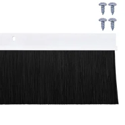vidaXL Schroefbare Deurborstelafsluitingen 6 st Bruin 100 cm