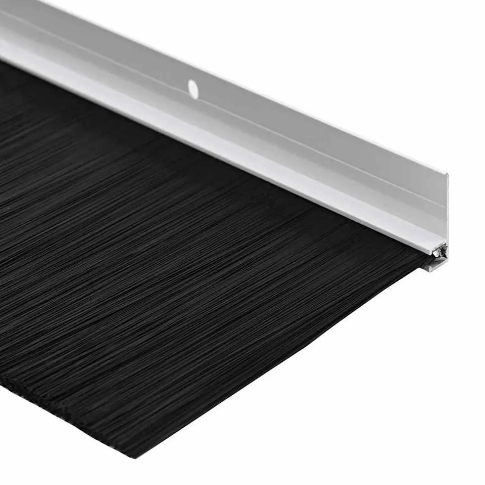 vidaXL Schroefbare Deurborstelafsluitingen 2 st Wit 100 cm