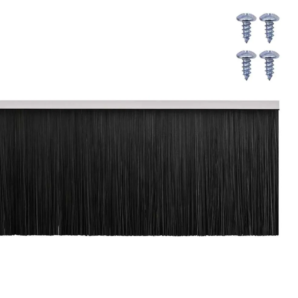 vidaXL Schroefbare Deurborstelafsluitingen 2 st Wit 100 cm