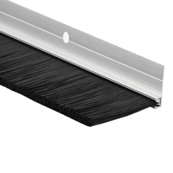 vidaXL Schroefbare Deurborstelafsluitingen 6 st Zilver 100 cm