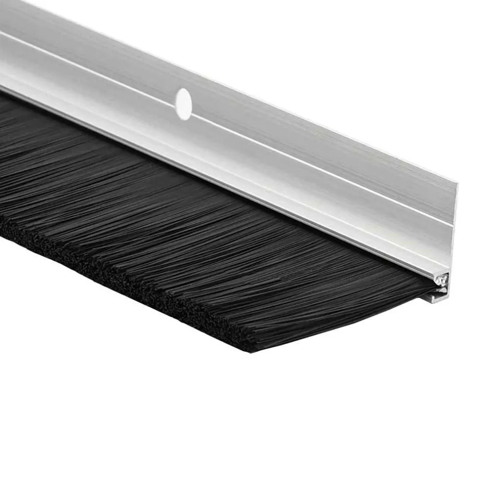 vidaXL Schroefbare Deurborstelafsluitingen 6 st Zilver 100 cm