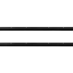vidaXL Schroefbare Deurborstelafsluitingen 2 st Zwart 100 cm