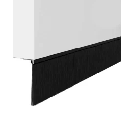 vidaXL Schroefbare Deurborstelafsluitingen 6 st Zwart 100 cm