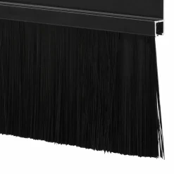 vidaXL Schroefbare Deurborstelafsluitingen 2 st Zwart 100 cm