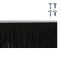 vidaXL Schroefbare Deurborstelafsluitingen 2 st Zilver 100 cm