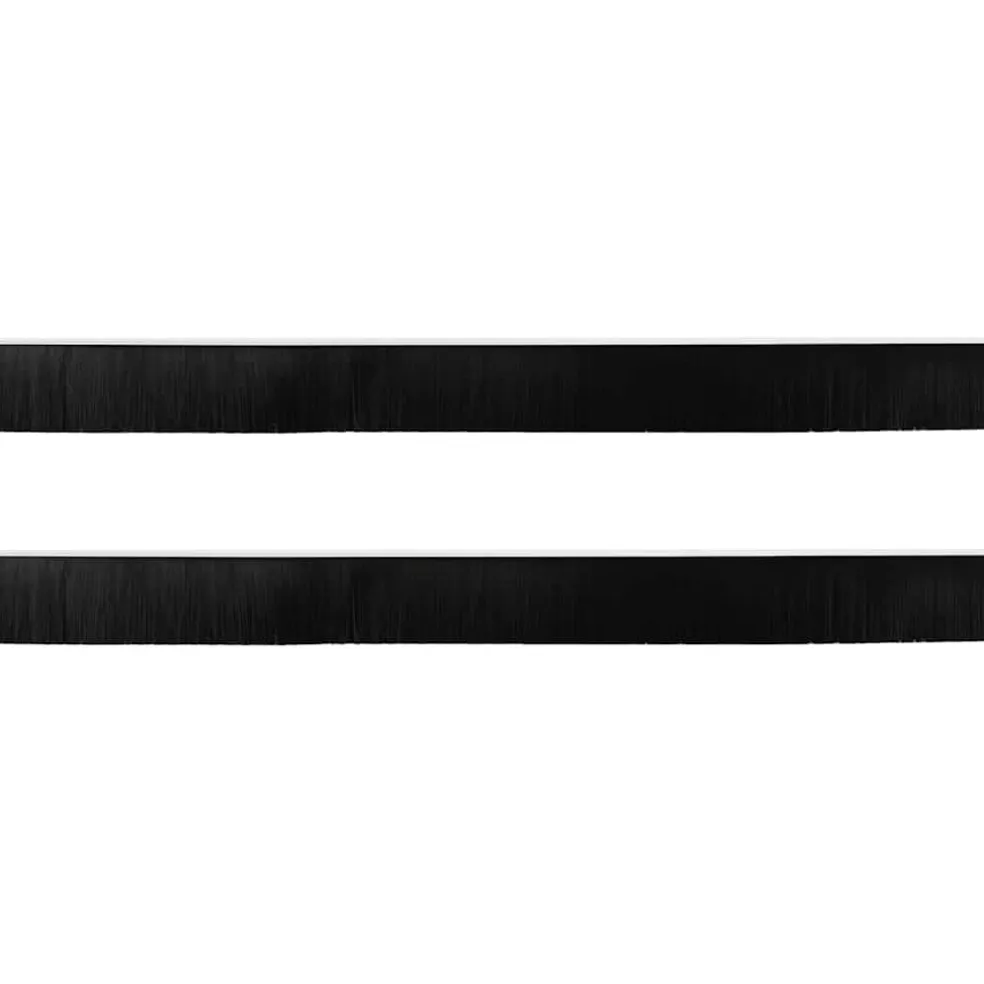 vidaXL Schroefbare Deurborstelafsluitingen 2 st Wit 100 cm