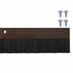 vidaXL Schroefbare Deurborstelafsluitingen 2 st Bruin 100 cm