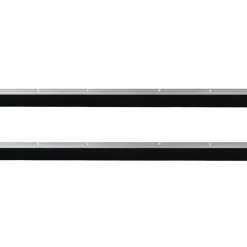 vidaXL Schroefbare Deurborstelafsluitingen 2 st zilver 100 cm