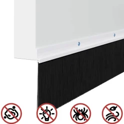 vidaXL Schroefbare Deurborstelafsluitingen 2 st Wit 100 cm