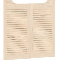 vidaXL Schuifdeuren 80 x 40 cm Massief grenenhout Naturel