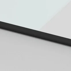 vidaXL Schuifdeur met beslagset 76x205 cm gehard glas zwart