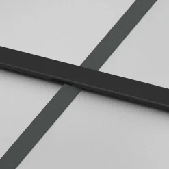 vidaXL Schuifdeur met beslagset 76x205 cm ESG glas zwart