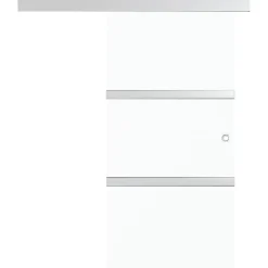 vidaXL Schuifdeur met zachte stops 76x205 cm ESG-glas en aluminium