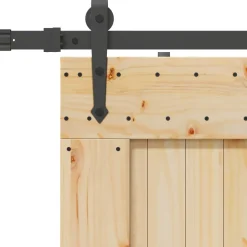 vidaXL Schuifdeur NARVIK Naturel en Zwart 70 x 210 cm (152,5 cm)