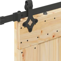 vidaXL Schuifdeur NARVIK Naturel en Zwart 70 x 210 cm (152,5 cm)
