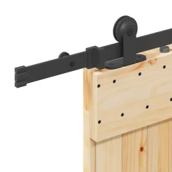 vidaXL Schuifdeur NARVIK Naturel en Zwart 70 x 210 cm (152,5 cm)