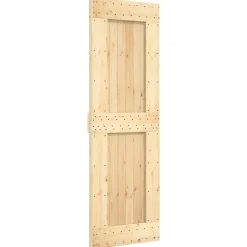 vidaXL Schuifdeur NARVIK 70 x 210 cm (152,5 cm) Naturel en Zwart