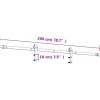 vidaXL Schuifdeur Naturel en Zwart 70 x 210 cm Massief Grenenhout
