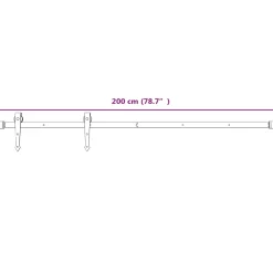 vidaXL Schuifdeur Natuurlijk en Wit 70 x 210 cm Massief Grenenhout
