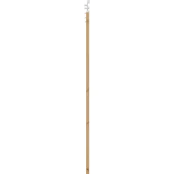 vidaXL Schuifdeur Natuurlijk en Wit 61 x 198,5 cm Massief grenenhout