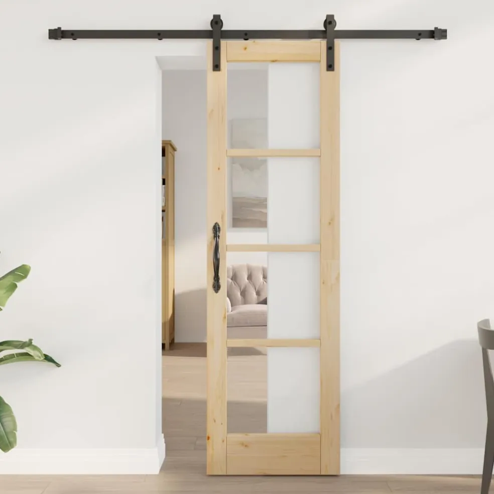 vidaXL Schuifdeur ORKDAL Naturel 61 x 198,5 cm