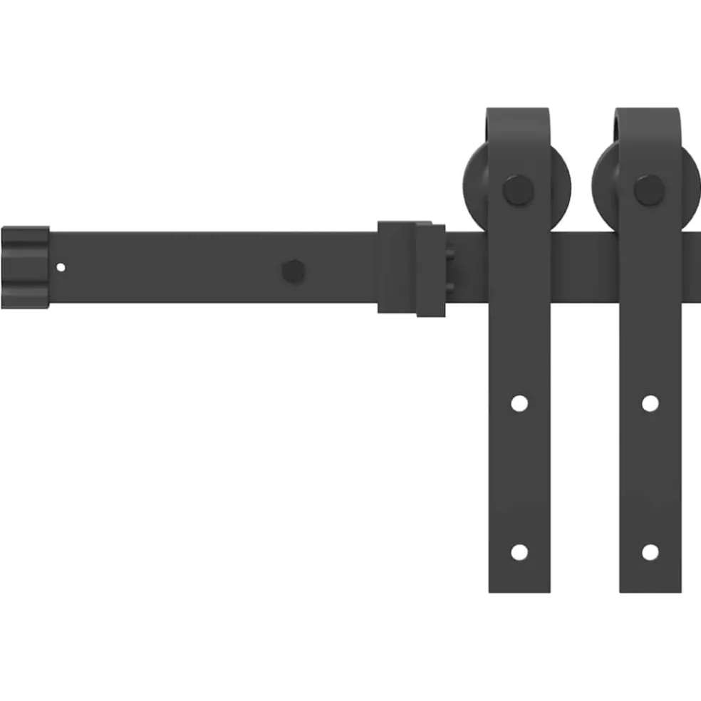 vidaXL Schuifdeur ORKDAL Wit 61 x 198,5 cm Massief grenenhout en glas
