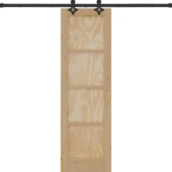 vidaXL Schuifdeur ORKDAL 61 x 198,5 cm Massief grenenhout Naturel