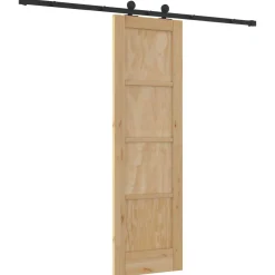 vidaXL Schuifdeur ORKDAL 61 x 198,5 cm Massief grenenhout Naturel