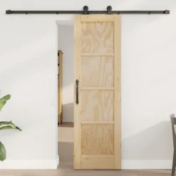 vidaXL Schuifdeur ORKDAL 61 x 198,5 cm Massief grenenhout Naturel