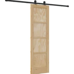 vidaXL Schuifdeur ORKDAL 61 x 198,5 cm Massief grenenhout Naturel