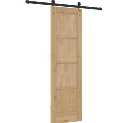 vidaXL Schuifdeur ORKDAL 61 x 198,5 cm Massief grenenhout Naturel