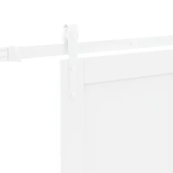 vidaXL Schuifdeur ORKDAL 83 x 202 cm Massief grenenhout Wit