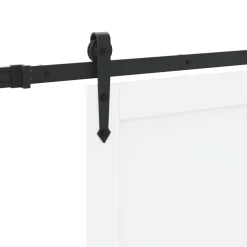 vidaXL Schuifdeur ORKDAL 83 x 202 cm Massief grenenhout Wit