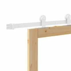 vidaXL Schuifdeur ORKDAL 61 x 198,5 cm Massief grenenhout en glas