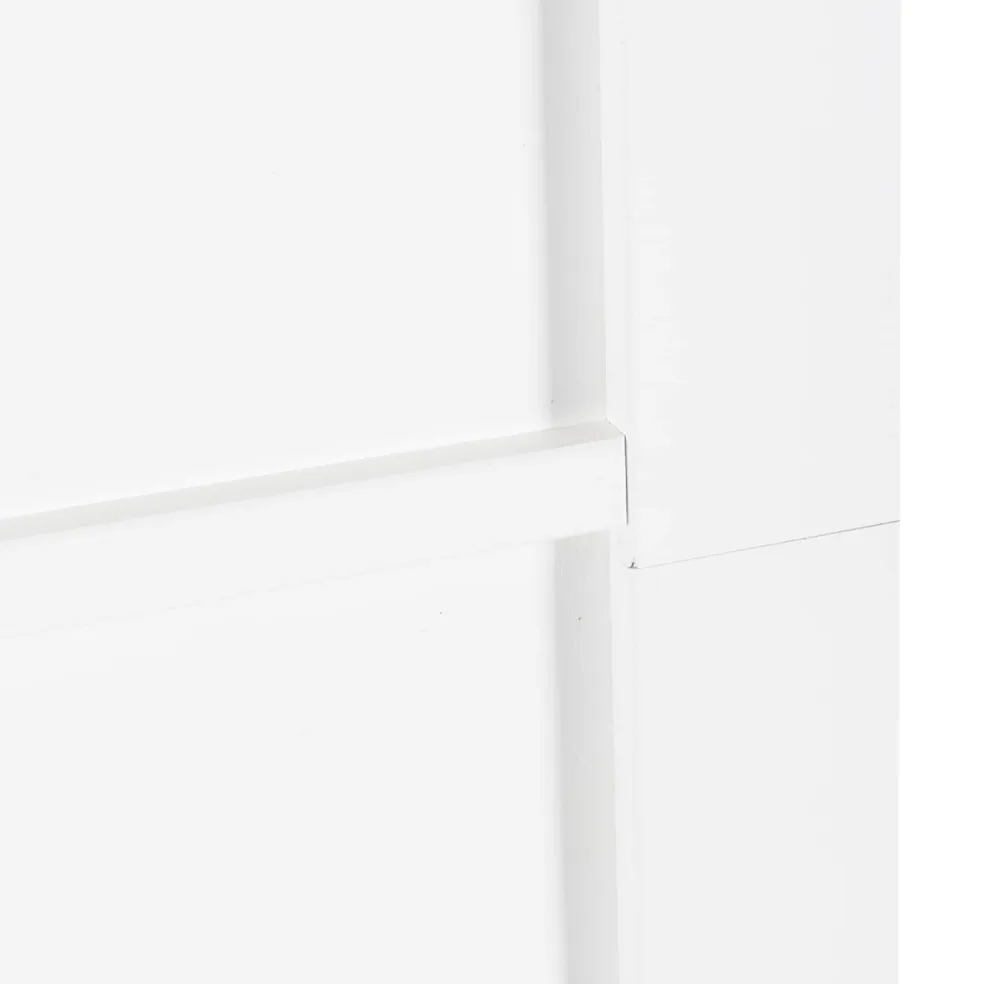 vidaXL Schuifdeur Wit en zwart 83 x 202 cm Massief grenenhout
