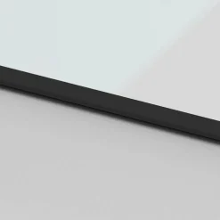 vidaXL Schuifdeur 76x205 cm gehard glas en aluminium zwart