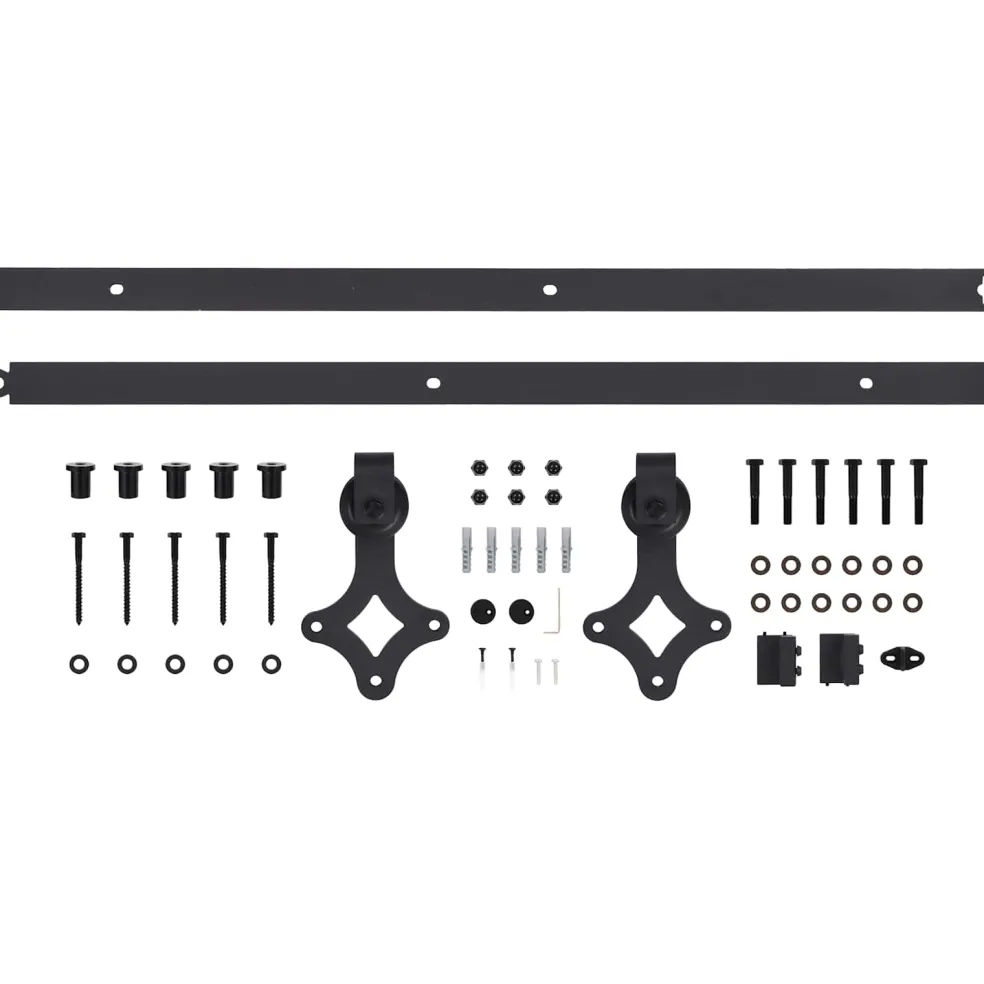 vidaXL Schuifdeur 100 x 210 cm Massief Grenenhout (Niet-Behandeld)