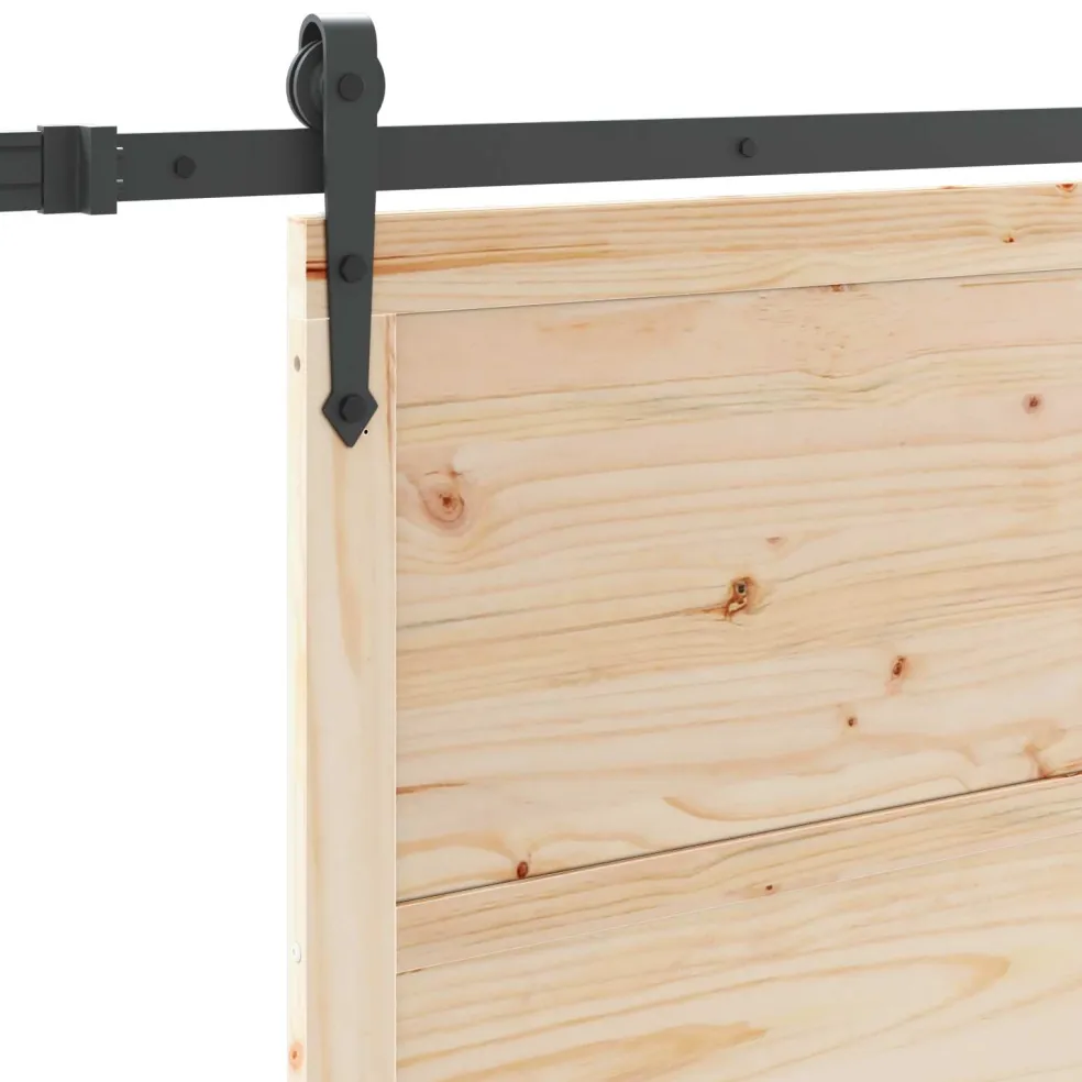 vidaXL Schuifdeur 80 x 208 cm Massief grenenhout Naturel