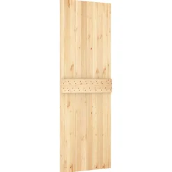 vidaXL Schuifdeur 70 x 210 cm Massief Grenenhout (Niet-Behandeld)