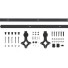 vidaXL Schuifdeur 100 x 210 cm Massief Grenenhout (Niet-Behandeld)