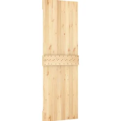 vidaXL Schuifdeur 100 x 210 cm Massief Grenenhout (Niet-Behandeld)