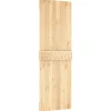 vidaXL Schuifdeur 85 x 210 cm Massief Grenenhout (Niet-Behandeld)