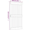 vidaXL Schuifdeur 100 x 210 cm Massief Grenenhout (Niet-Behandeld)